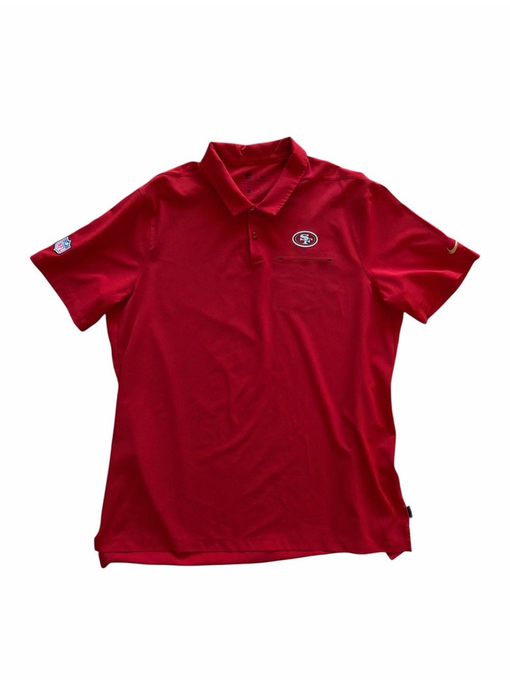 Nike San Francisco 49ers On-Field Polo Shirt Size XL NFL Team Issue Performance
